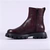 Wonders Natalia Chunky Sole Gusset Boot - Burgundy Leather